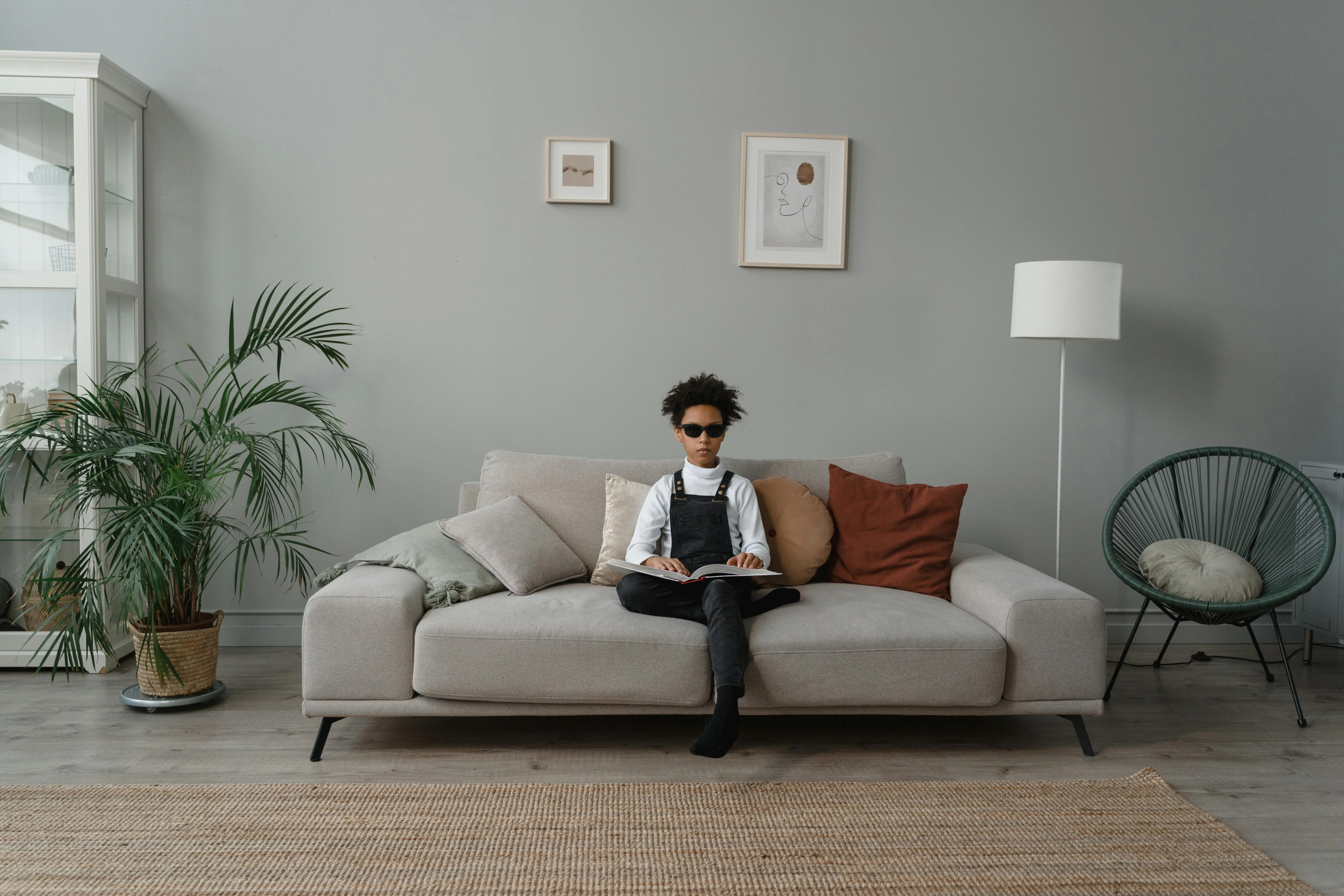 Modern accessible SDA living room